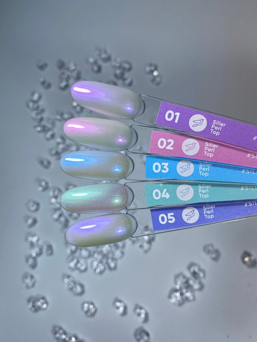 Siller Pearl Top Coat #2 - www.texasnailstore.com