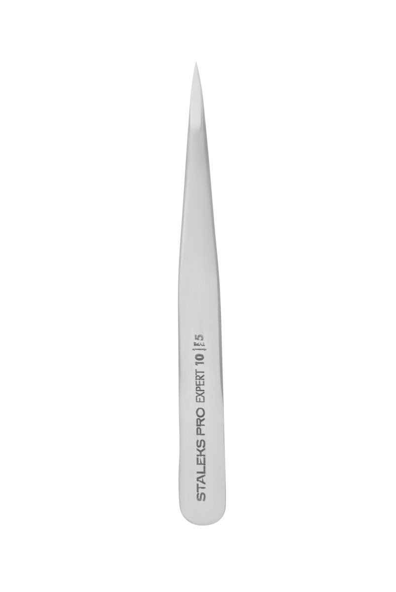 Eyebrow tweezers STALEKS PRO EXPERT 10 TYPE 5 (point) - www.texasnailstore.com