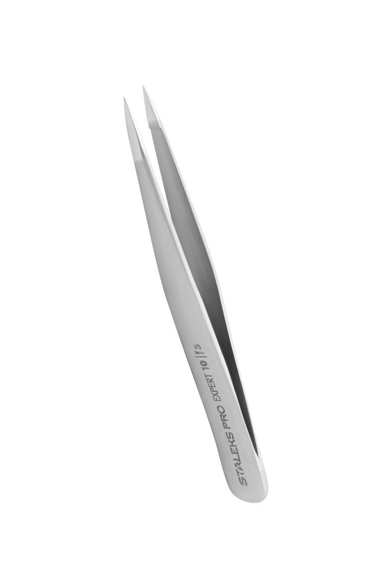 Eyebrow tweezers STALEKS PRO EXPERT 10 TYPE 5 (point) - www.texasnailstore.com