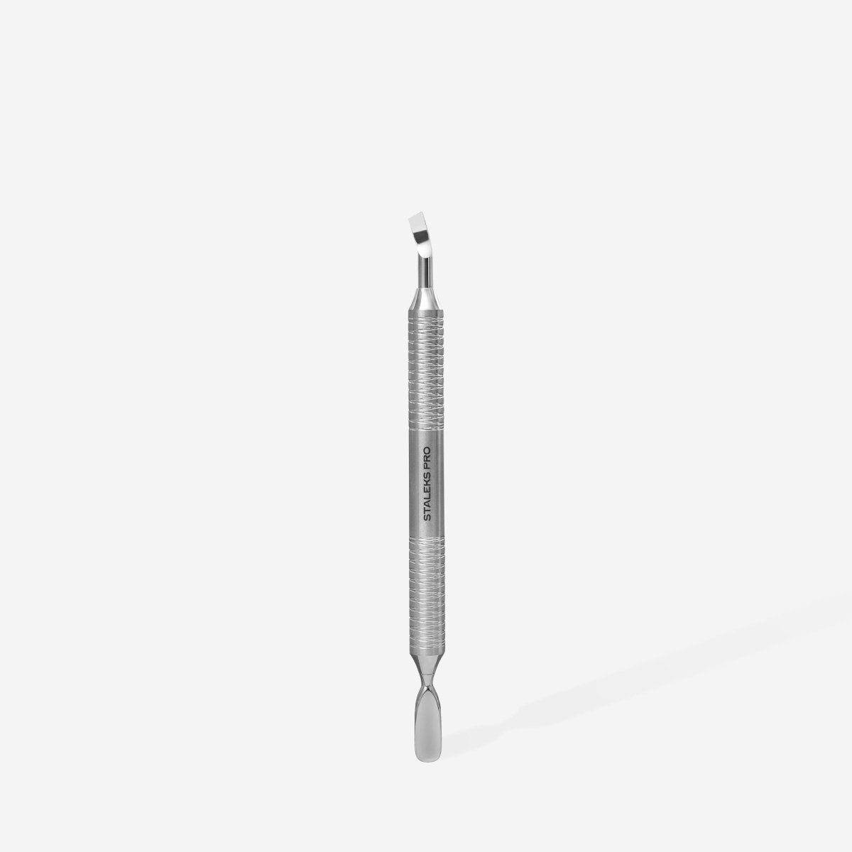 Hollow manicure pusher EXPERT 100 TYPE 4.2 (rounded pusher + blade bent) - www.texasnailstore.com