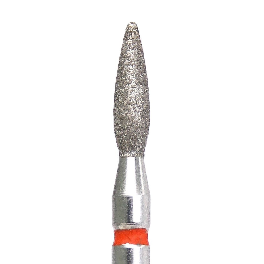 KMIZ Diamond Bit Flame (2.1mm) Red - www.texasnailstore.com
