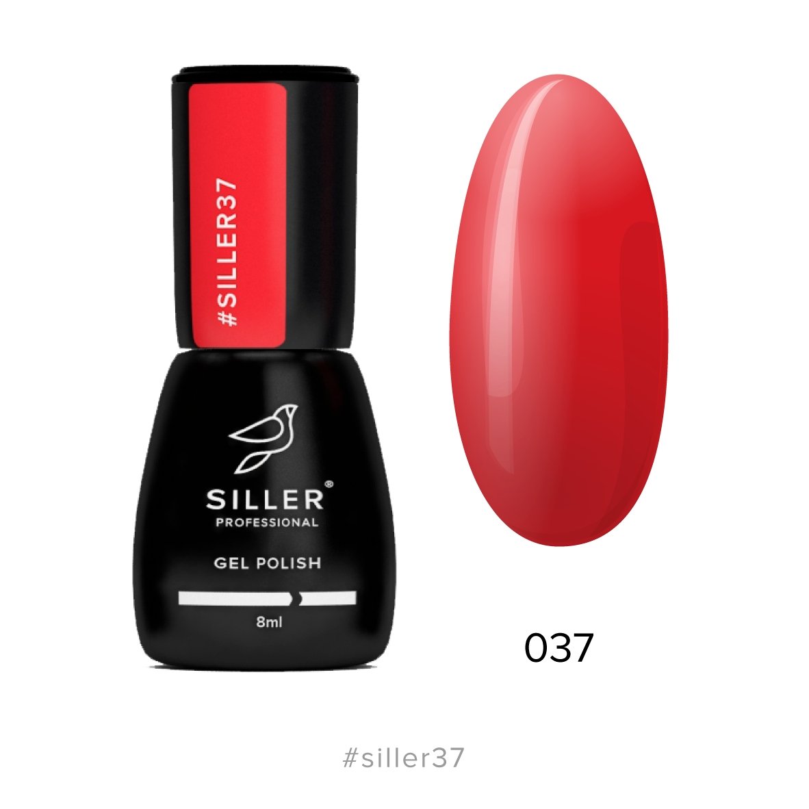 Siller Gel Polish №37 8ml - www.texasnailstore.com
