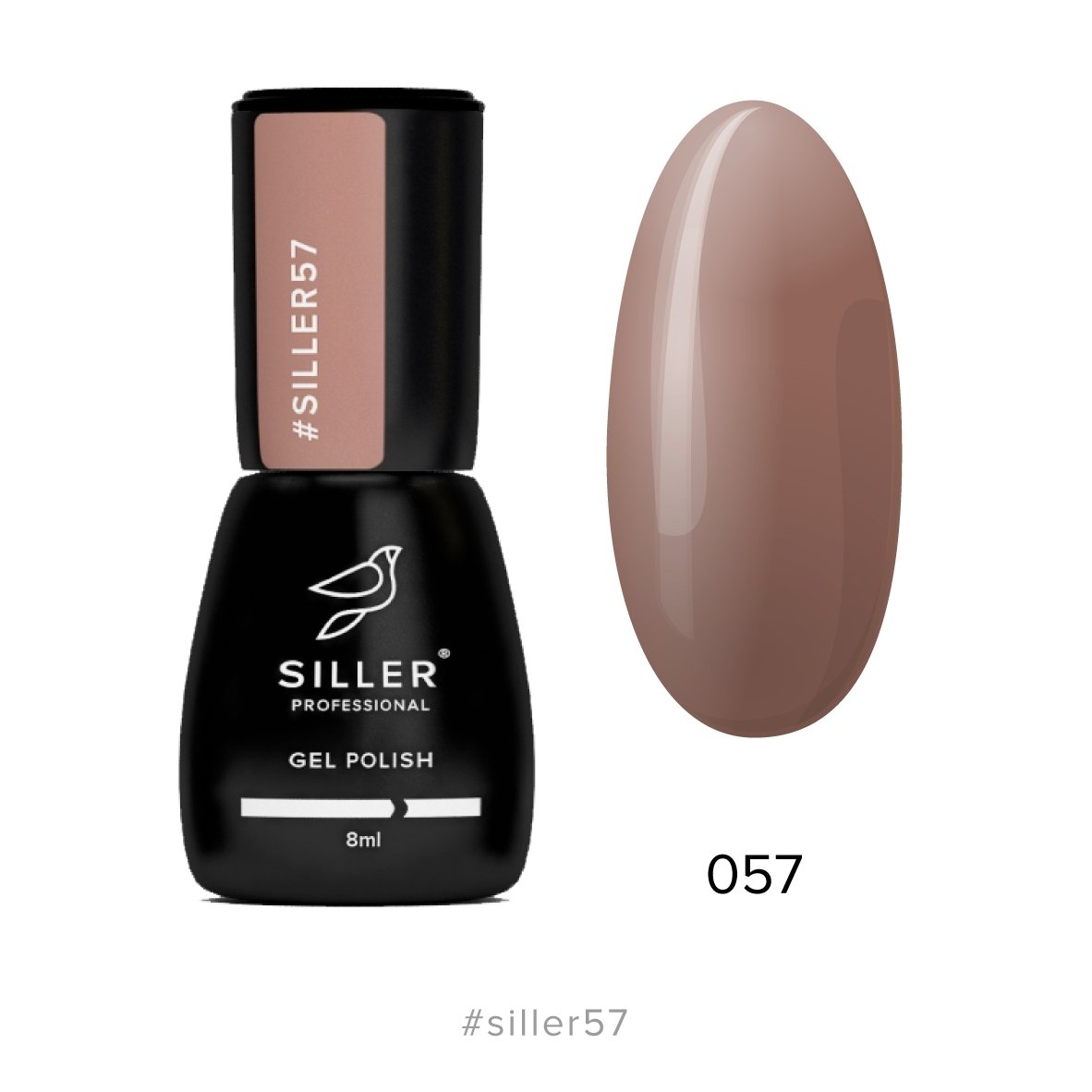 Siller Gel Polish №57 8ml - www.texasnailstore.com