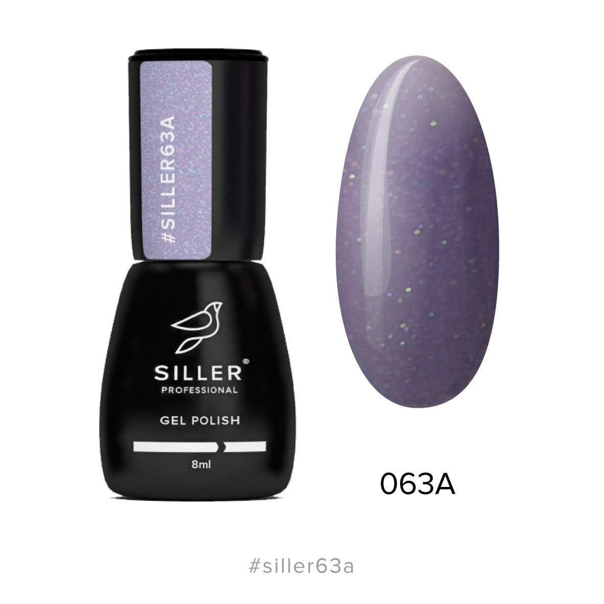 Siller Gel Polish №63A 8ml - www.texasnailstore.com