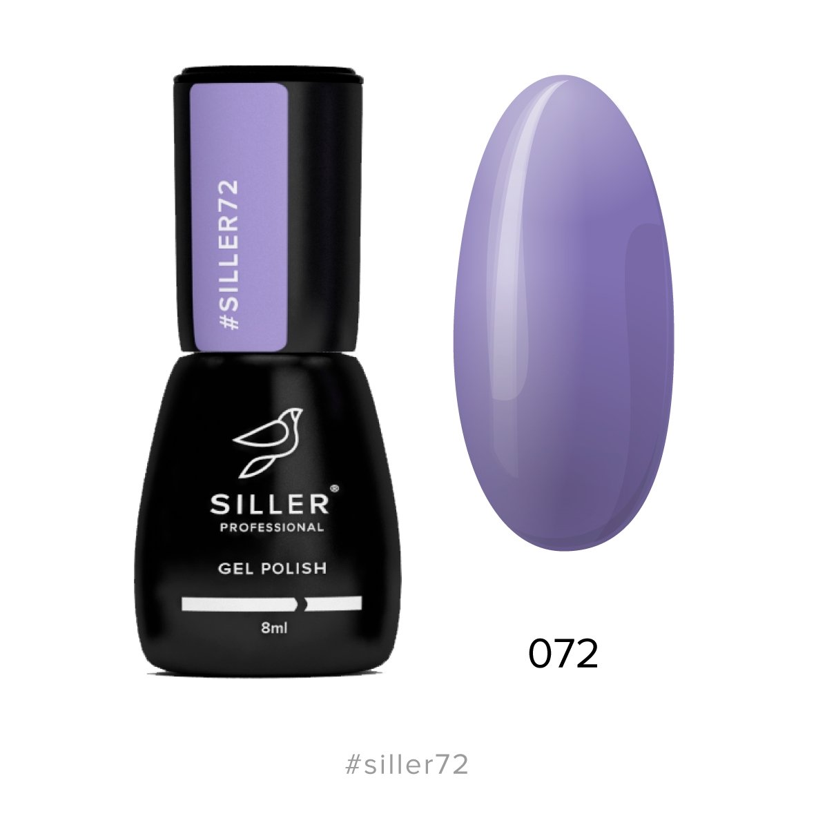Siller Gel Polish №72 8ml - www.texasnailstore.com