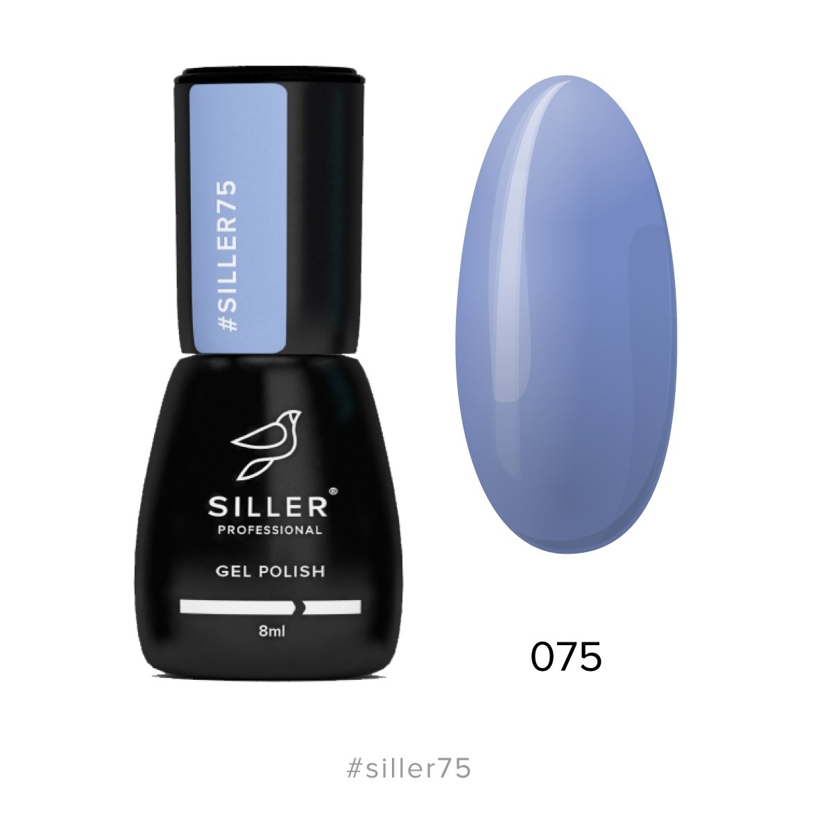 Siller Gel Polish №75 8ml - www.texasnailstore.com