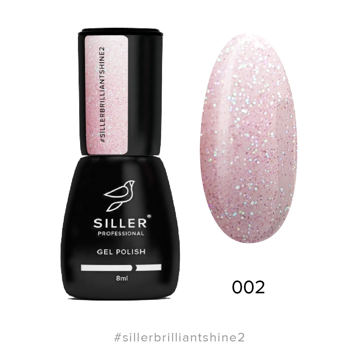 Siller Gel Polish Brilliant Shine №2 (8ml) - www.texasnailstore.com