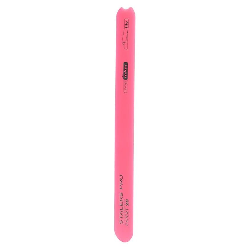 STALEKS PRO EXPERT 20 BEVELED STRAIGHT PLASTIC NAIL FILE (BASE) - www.texasnailstore.com