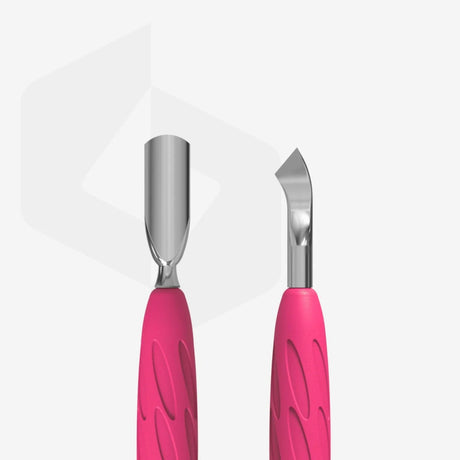 STALEKS PRO UNIQ 10 TYPE 4.2 GUMMY MANICURE PUSHER WITH SILICONE HANDLE NARROW ROUNDED PUSHER + BENT BLADE PQ-10/4.2OW ROUNDED PUSHER + WIDE BLADE PQ-10/5 (Copy) - www.texasnailstore.com