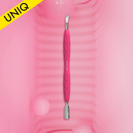 STALEKS PRO UNIQ 10 TYPE 4.2 GUMMY MANICURE PUSHER WITH SILICONE HANDLE NARROW ROUNDED PUSHER + BENT BLADE PQ-10/4.2OW ROUNDED PUSHER + WIDE BLADE PQ-10/5 (Copy) - www.texasnailstore.com