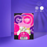 Disposable white files for pedicure disc on a soft base PODODISC M 180 GRIT (50 pcs) - www.texasnailstore.com
