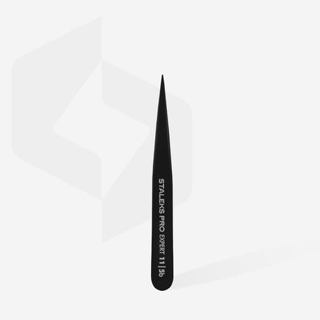 Eyebrow tweezers EXPERT 11 TYPE 5b (black) - www.texasnailstore.com