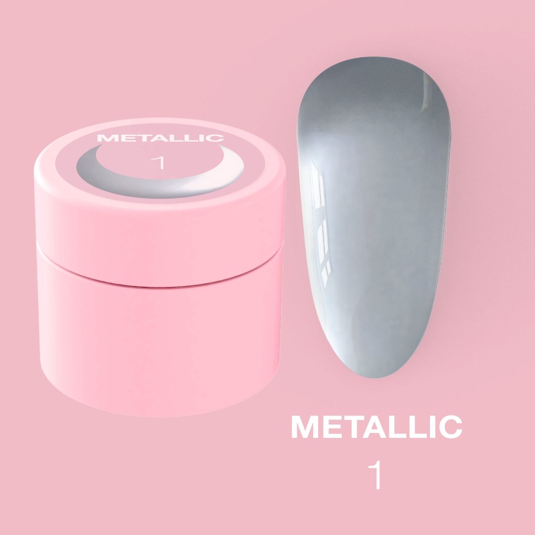 Metallic Gel №1 5ml - www.texasnailstore.com