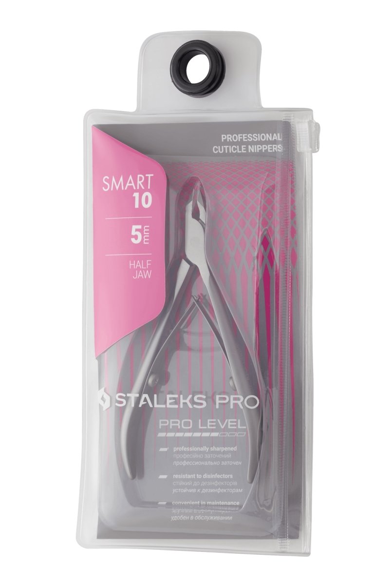 Professional cuticle nippers STALEKS PRO SMART 10 (5 mm) - www.texasnailstore.com