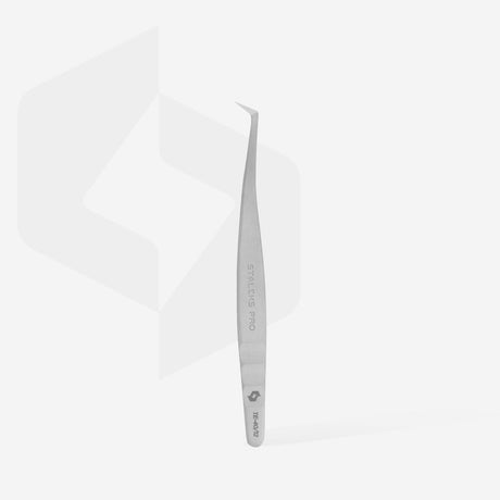 Professional eyelash tweezers EXPERT 40 TYPE 12 (curved for volume extensions) - www.texasnailstore.com