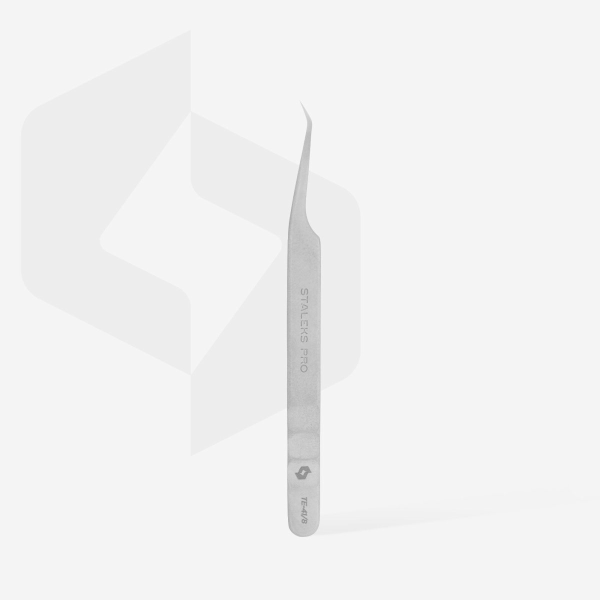 Professional eyelash tweezers EXPERT 41 TYPE 8 (mini L) - www.texasnailstore.com