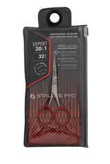 Professional scissors for eyebrows modeling STALEKS PRO EXPERT 30 TYPE 1 (32 mm) - www.texasnailstore.com