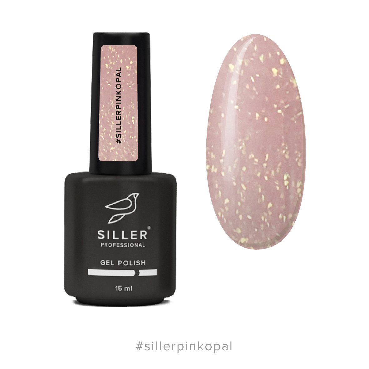 Siller Base Cover Opal Pink (15ml) - www.texasnailstore.com