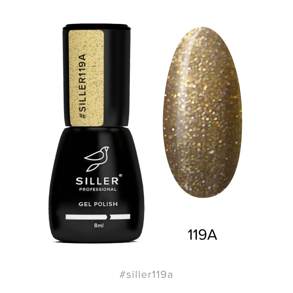 Siller Gel Polish №119A 8ml - www.texasnailstore.com