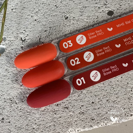 Siller Red Base PRO №3 8ml - www.texasnailstore.com