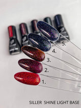 Siller Shine Light Base 1 — reflective base, 8ml - www.texasnailstore.com