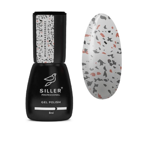 Siller Terrazzo Base #2 (8ml) - www.texasnailstore.com