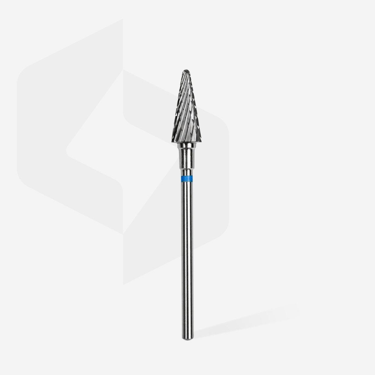 STALEKS Carbide nail drill bit, “cone” blue, head diameter 6 mm / working part 14 mm - www.texasnailstore.com