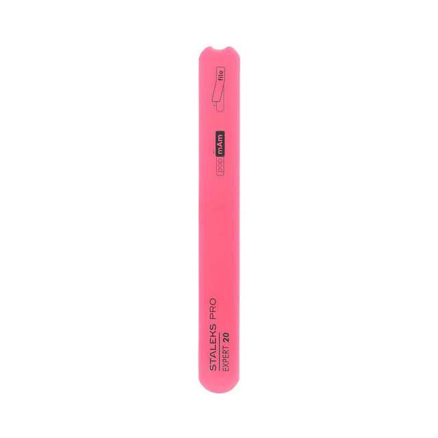 STALEKS PRO EXPERT 20 BEVELED STRAIGHT PLASTIC NAIL FILE (BASE) - www.texasnailstore.com