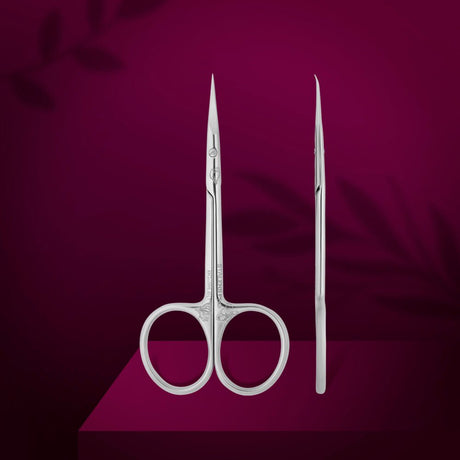Staleks Professional cuticle scissors with hook EXCLUSIVE 23 TYPE 2 (magnolia) - www.texasnailstore.com