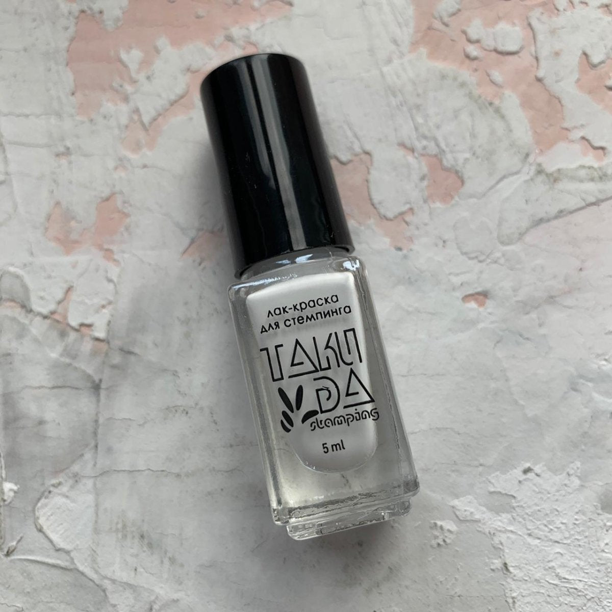 TAKI DA white professional stamping polish 5 ml - www.texasnailstore.com