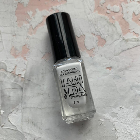 TAKI DA white professional stamping polish 5 ml - www.texasnailstore.com